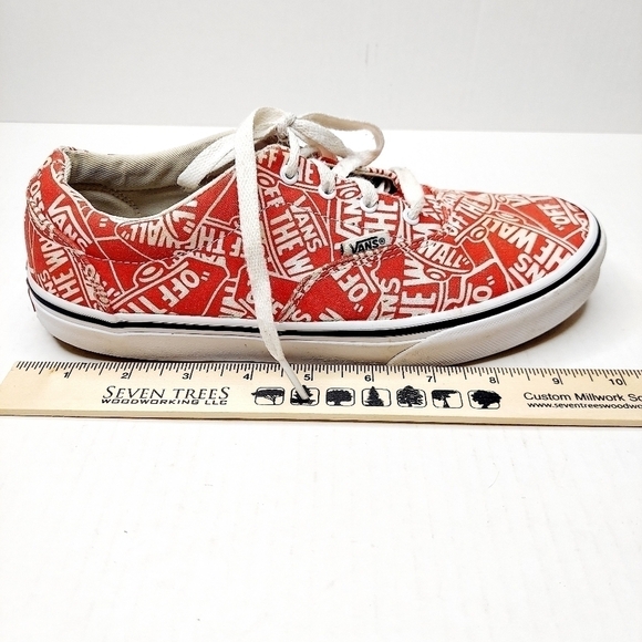 Vans Low Top Graphic Skate Shoe Sz 7.5 / 8 - Picture 5 of 16